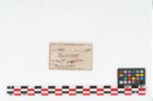 Etikett zu Keramikgefäß (NHMW-PRAE-002237)